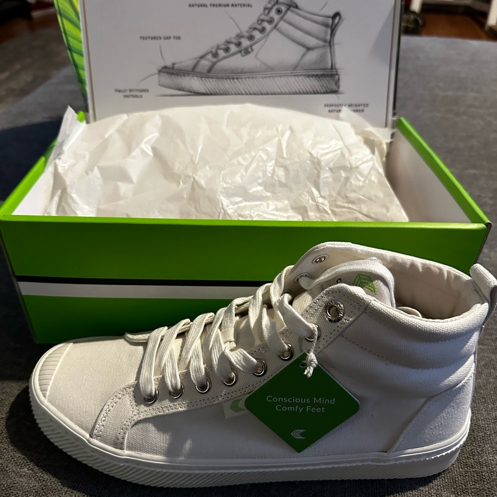 Curiuma off white oca high top canvas size 10